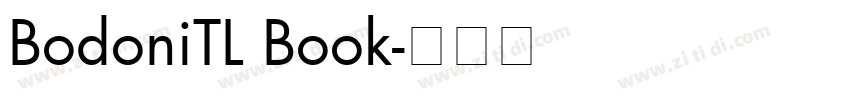 BodoniTL Book字体转换